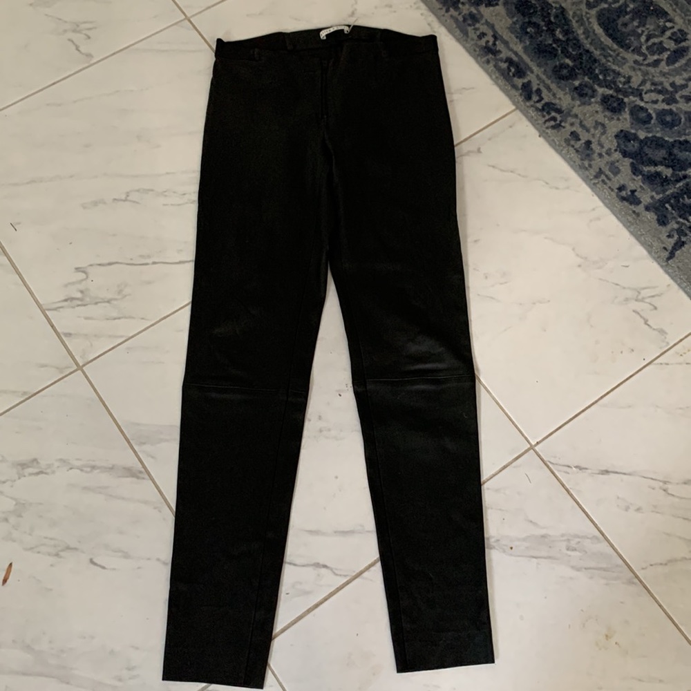 Alice + Olivia lamb leather legging pants- size 8- NFS so not buy.